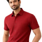 Men’s Stylish Popcorn Fabric Shirt